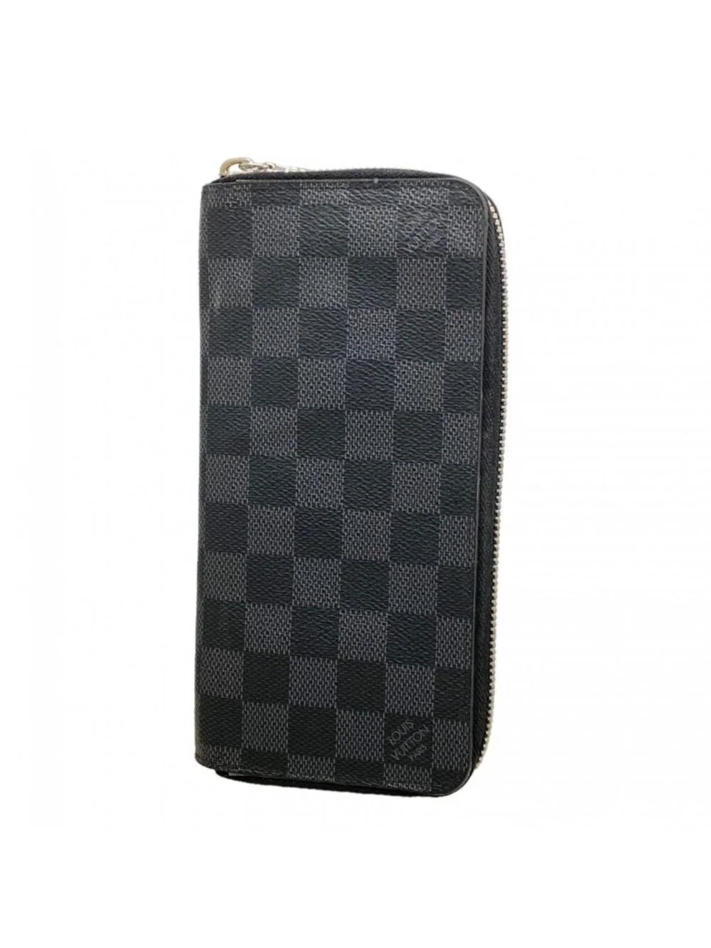 Louis Vuitton Wallet Damier Graphite Zippy Vertical Black Gray